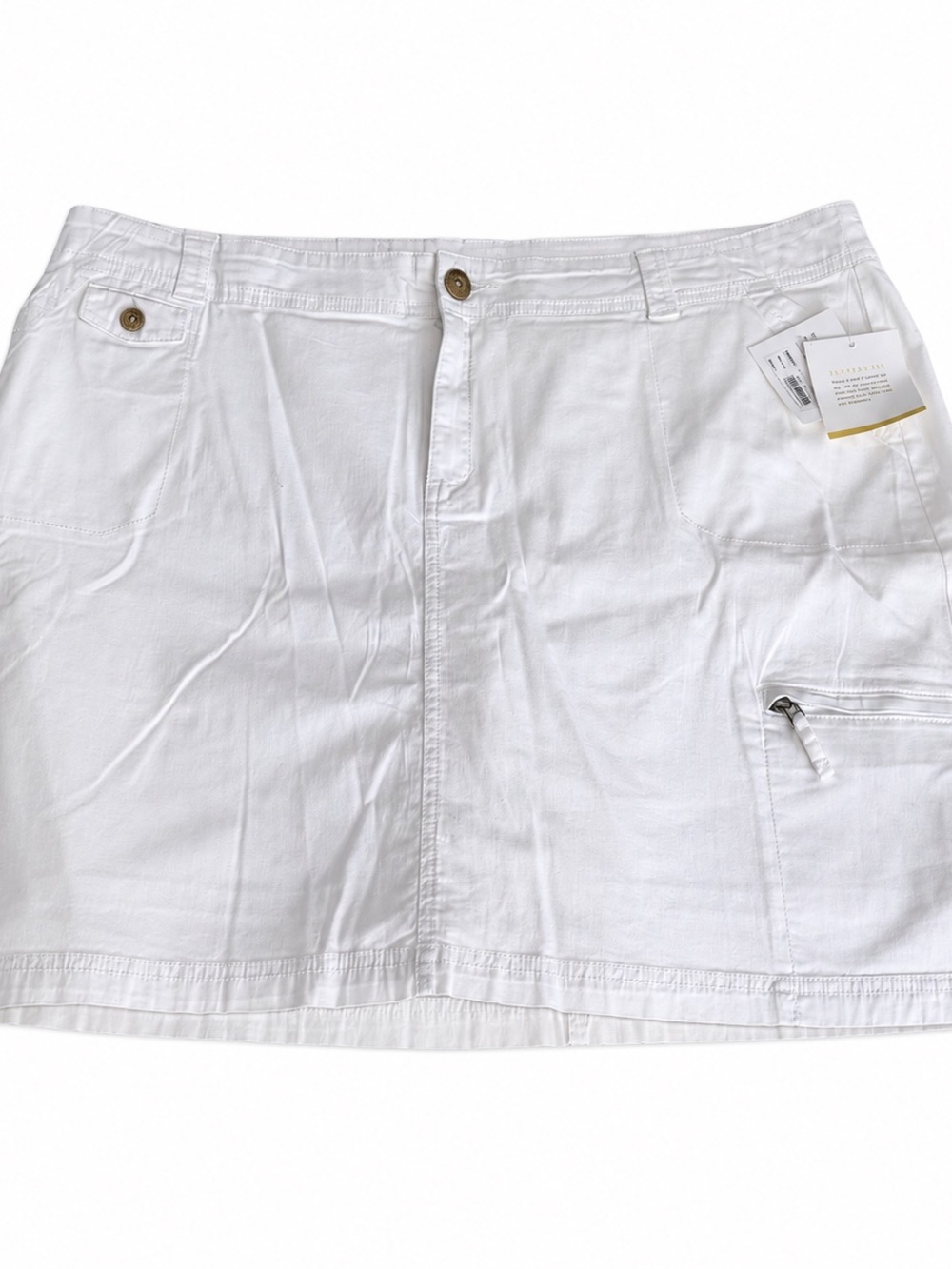 croft & barrow White Utility Skort with Pockets size 22W NWT